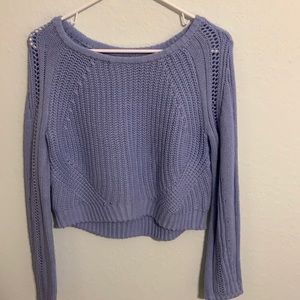 Periwinkle blue cropped sweater